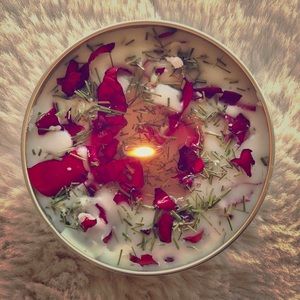 Aromatherapy healing candle